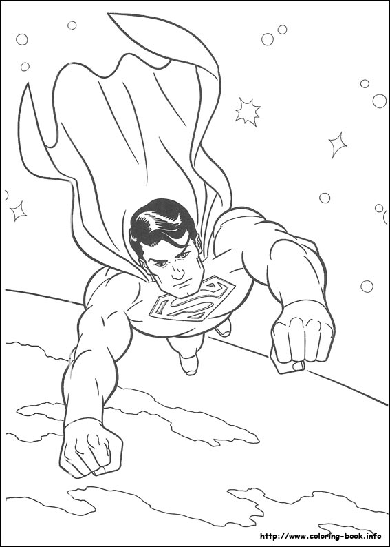 Superman coloring picture