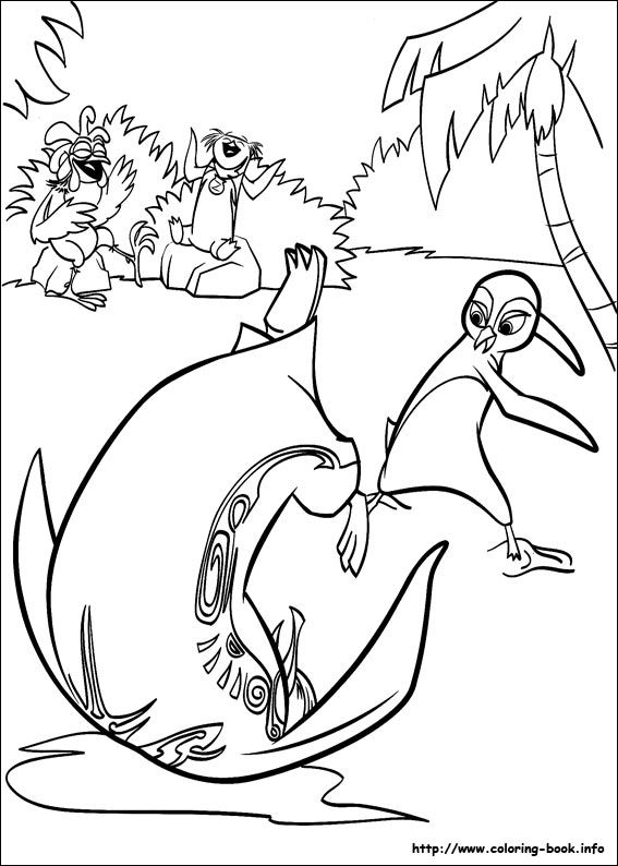 Surf's up coloring picture