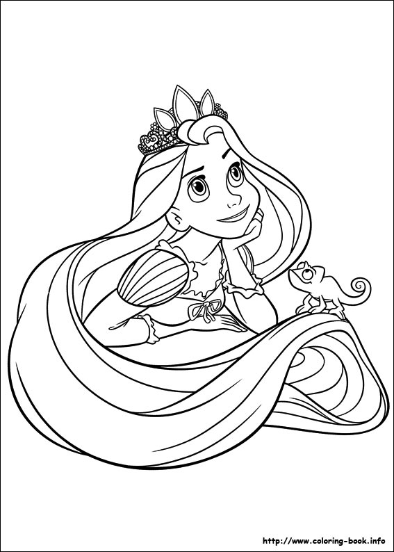 Tangled coloring picture