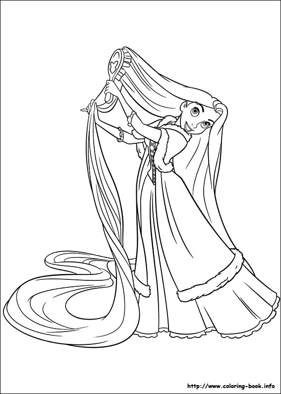 Tangled coloring picture