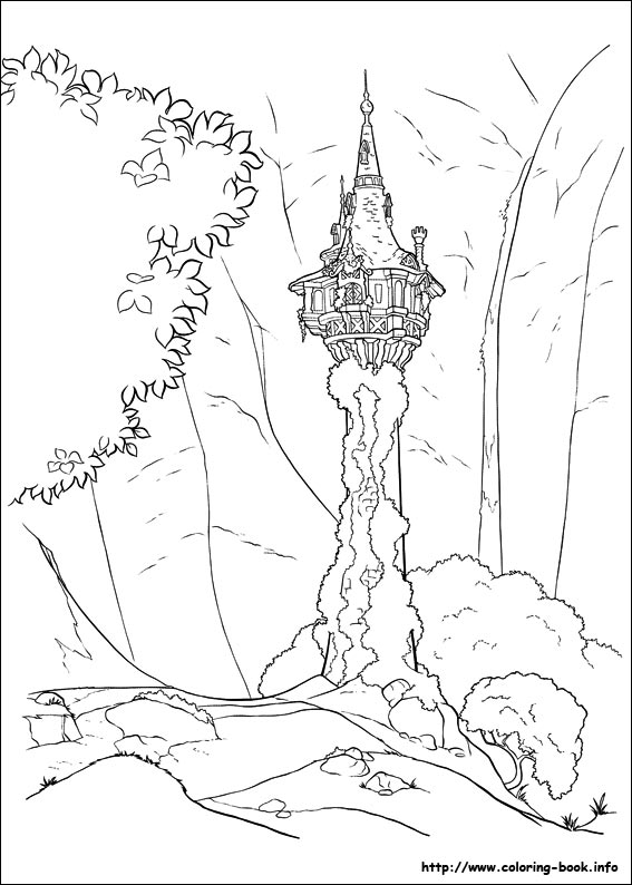 Tangled coloring picture