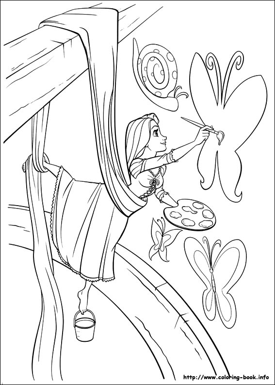 Tangled coloring picture