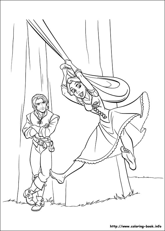 Tangled coloring picture