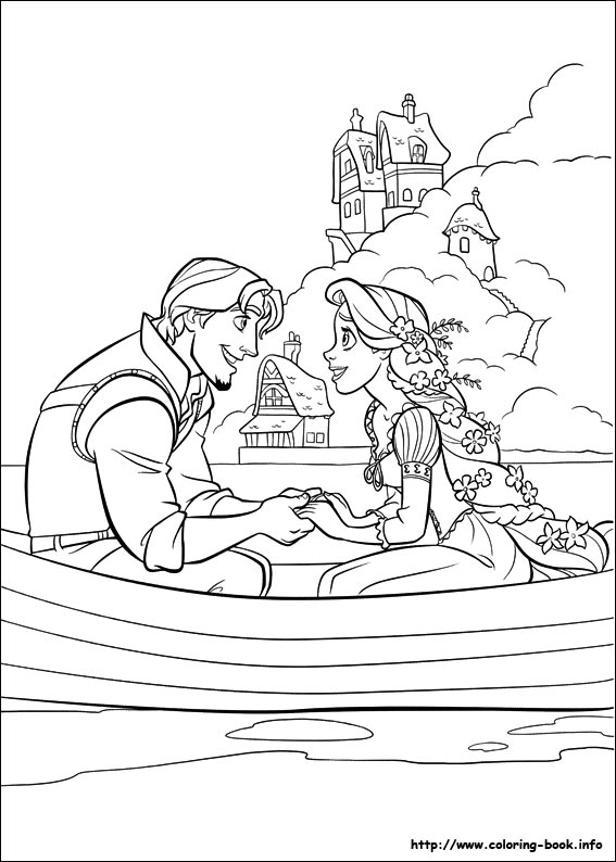 Tangled coloring picture