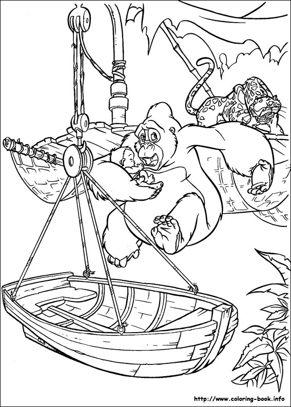 Tarzan coloring picture