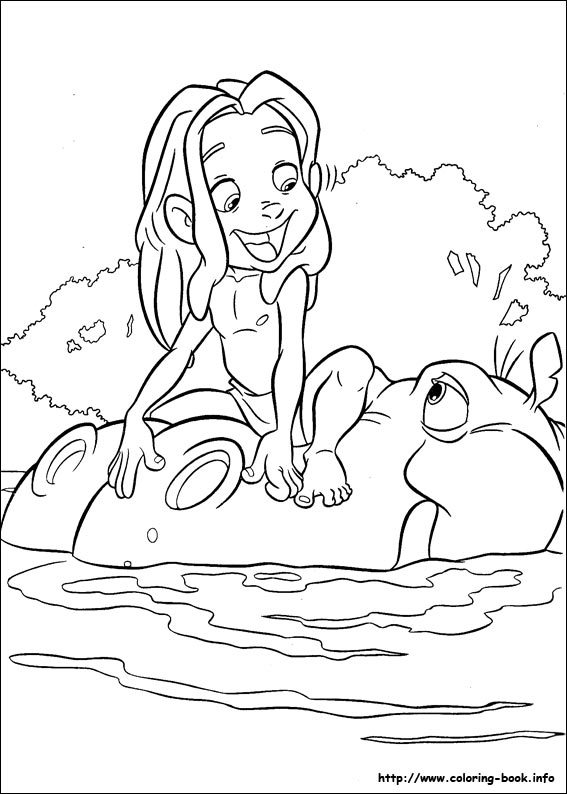 Tarzan coloring picture