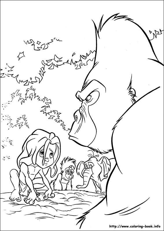 Tarzan coloring picture