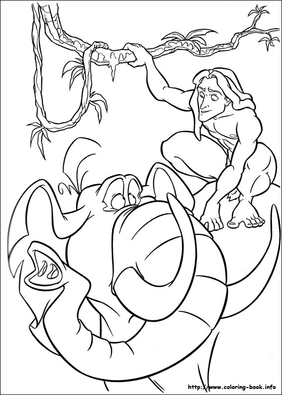 Tarzan coloring picture