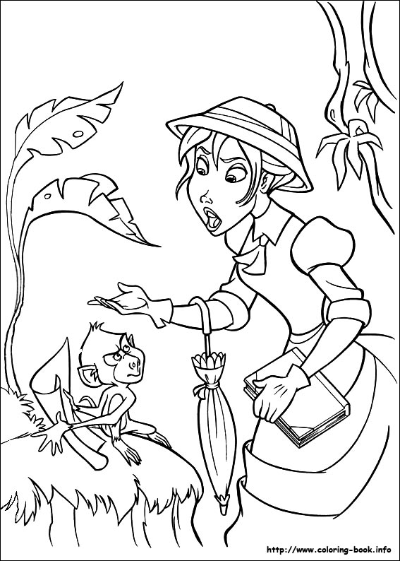 Tarzan coloring picture