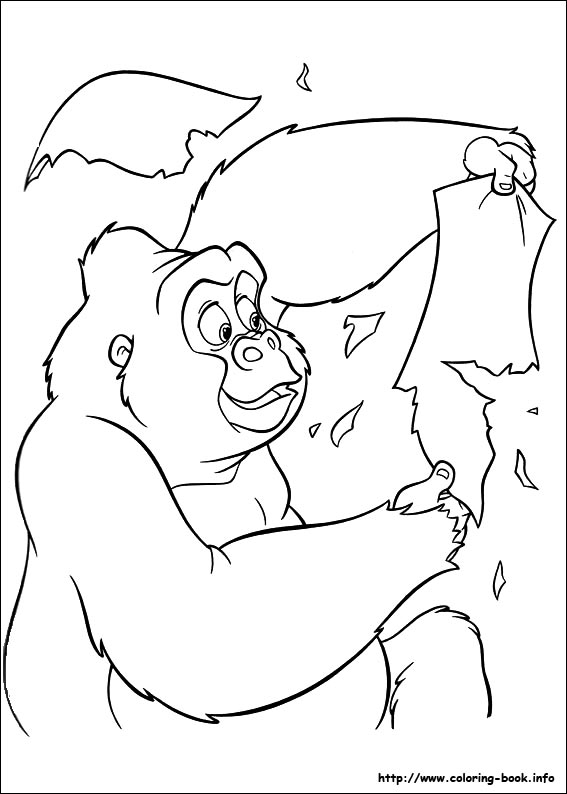 Tarzan coloring picture