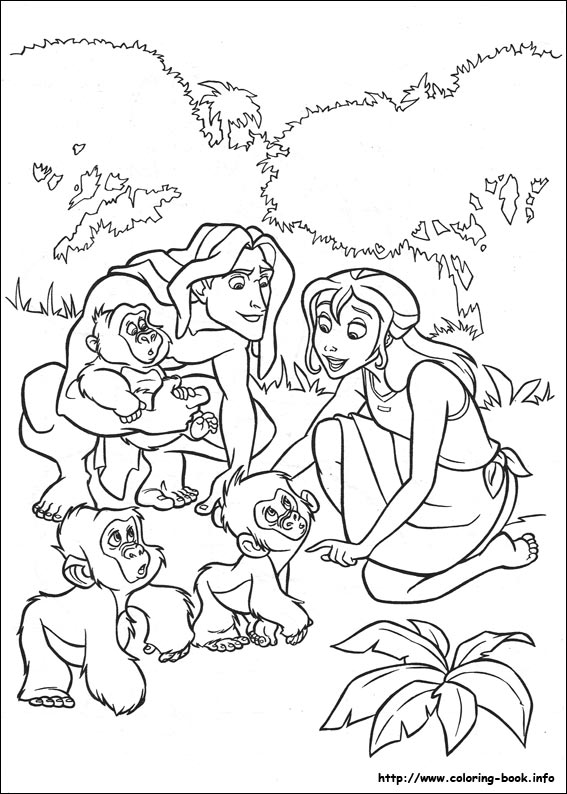 Tarzan coloring picture