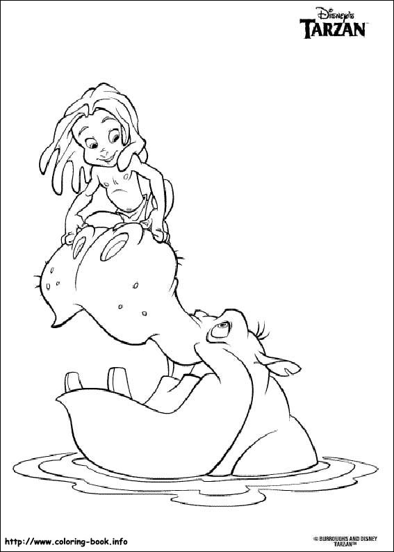 Tarzan coloring picture