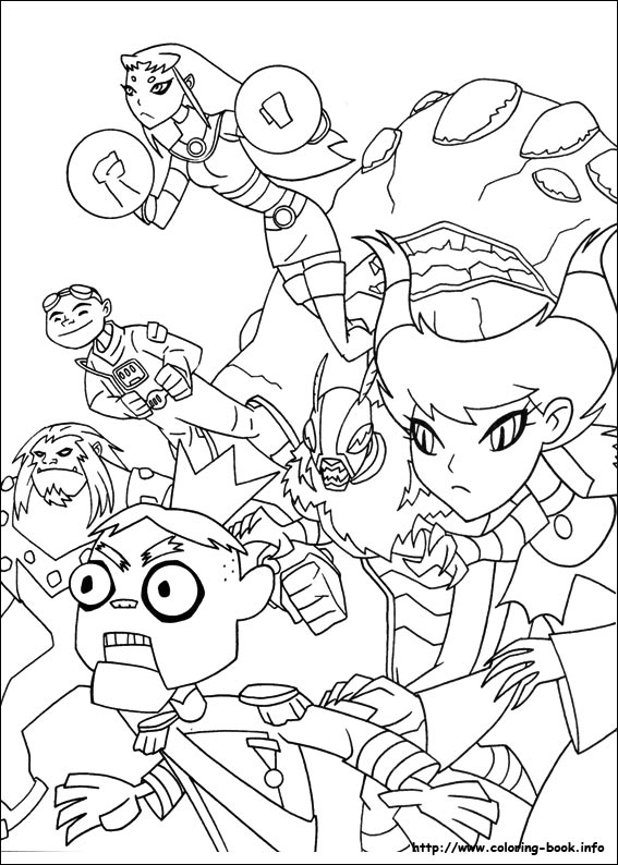 Teen Titans coloring picture