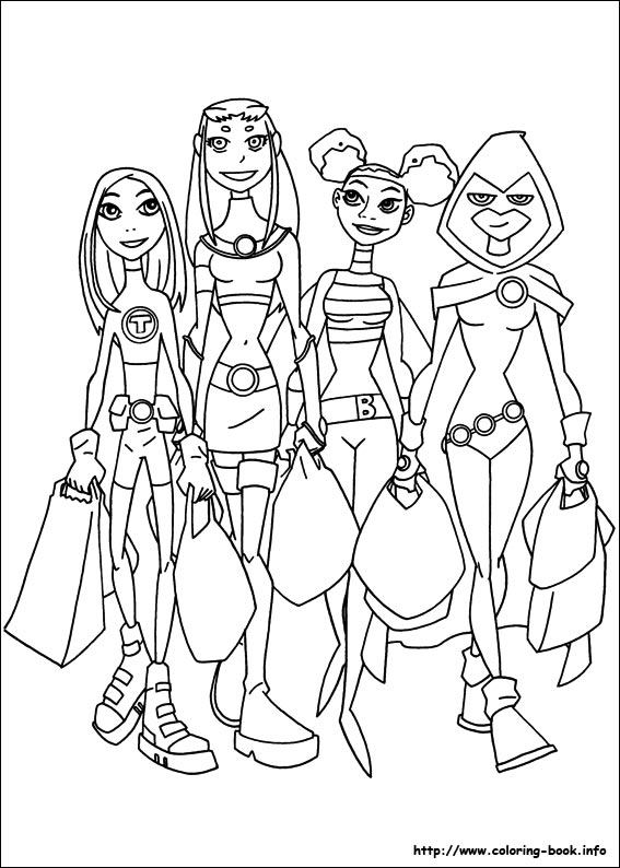 Teen Titans coloring picture