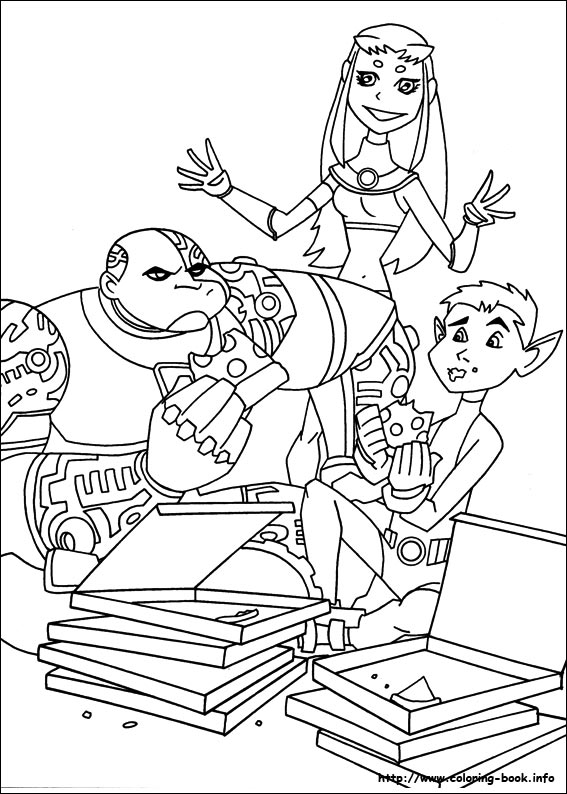 Teen Titans coloring picture