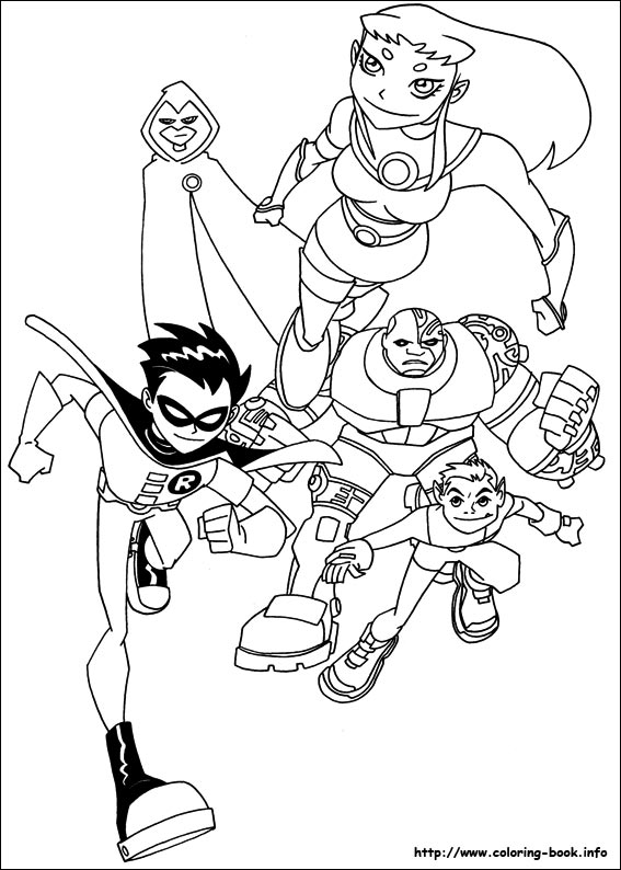 Teen Titans coloring picture