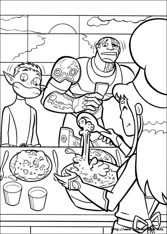 Teen Titans coloring picture