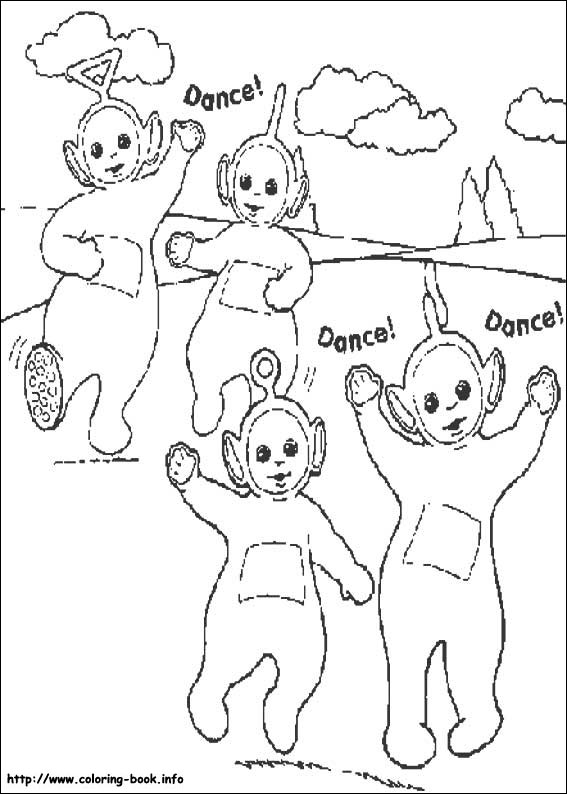 Teletubbies coloring picture