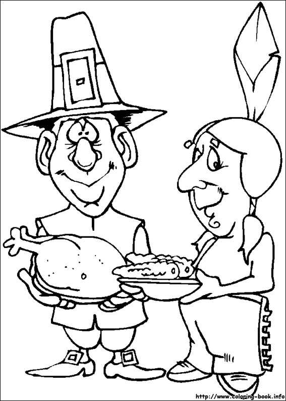 Thanksgiving coloring picture