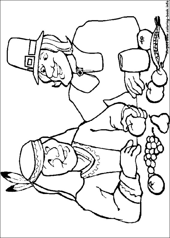 Thanksgiving coloring picture