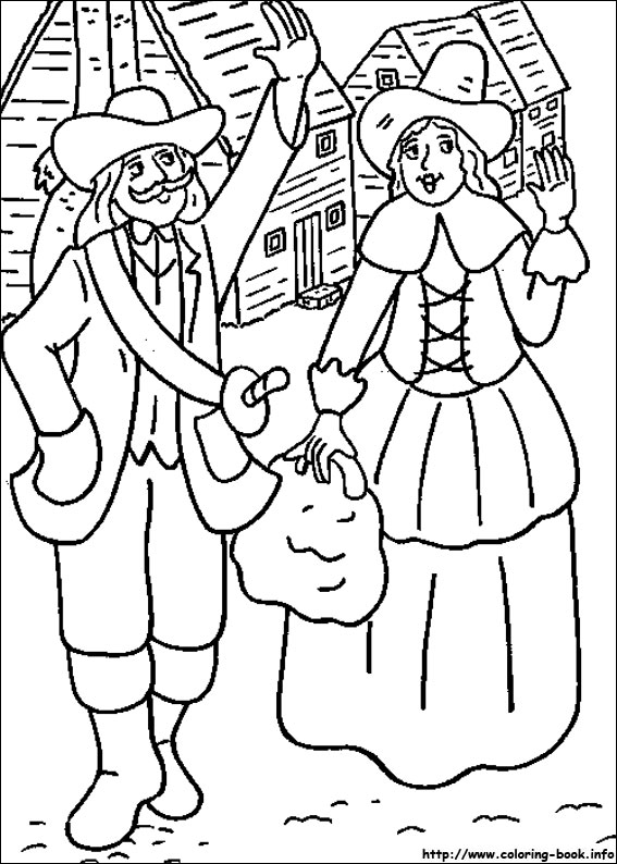 Thanksgiving coloring picture