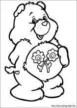 birthday bear coloring pages