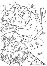 lion king coloring book pages