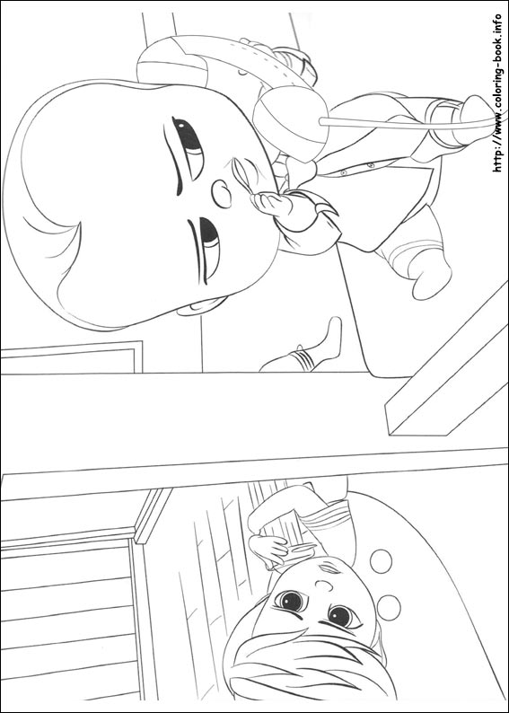 The Boss Baby coloring picture