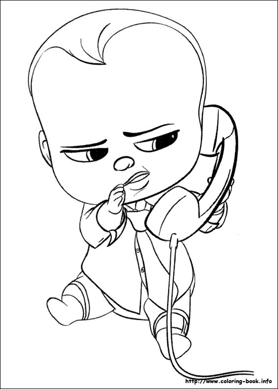 The Boss Baby coloring picture