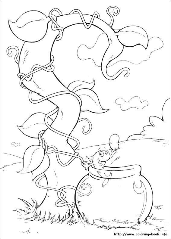 The cat in the hat coloring picture