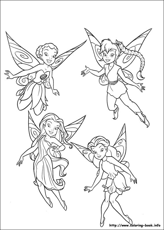 Tinkerbell coloring picture