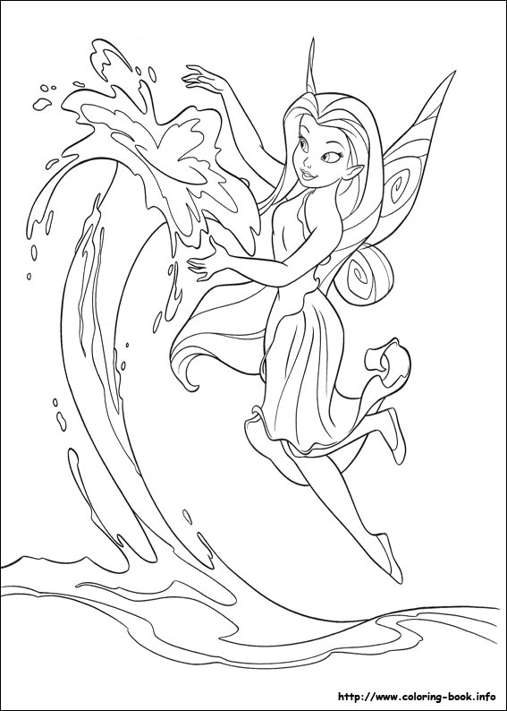 Tinkerbell coloring picture