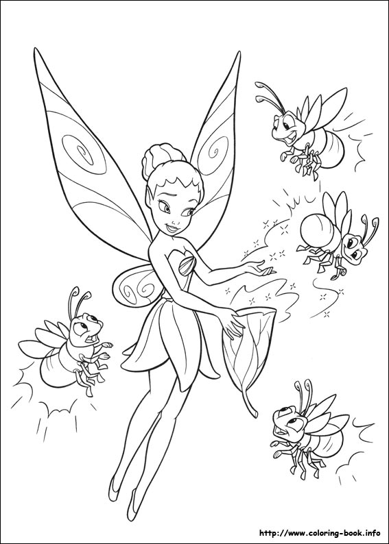 Tinkerbell coloring picture