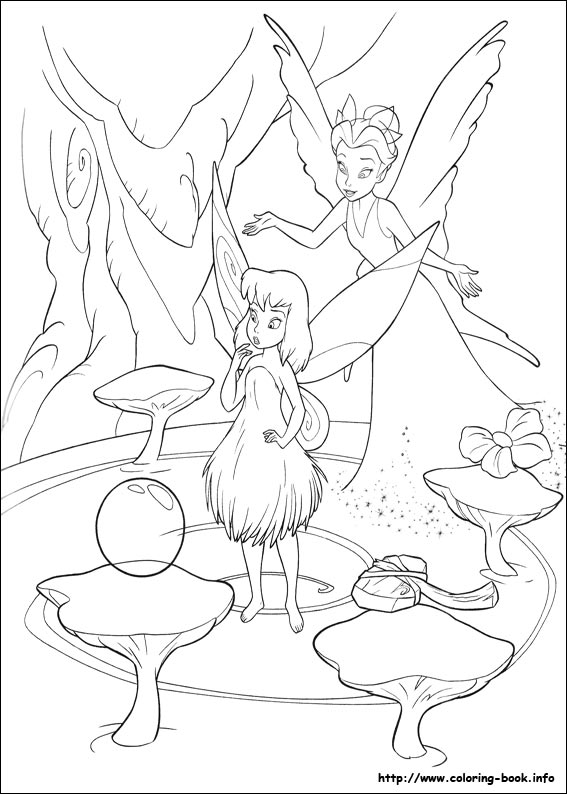 Tinkerbell coloring picture