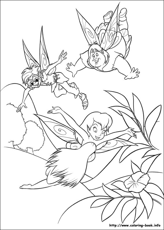 Tinkerbell coloring picture