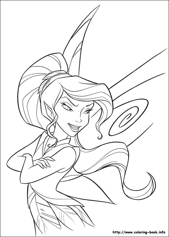 Tinkerbell coloring picture