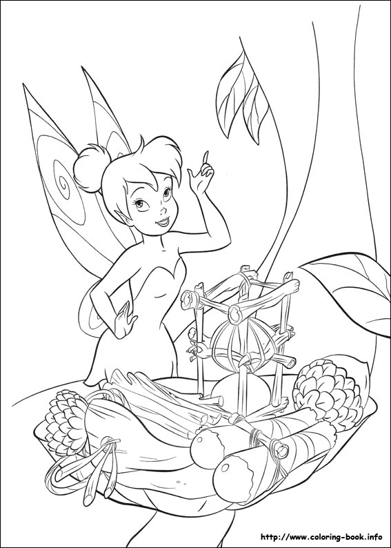 Tinkerbell coloring picture