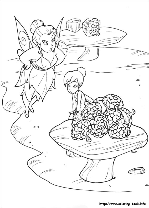 Tinkerbell coloring picture