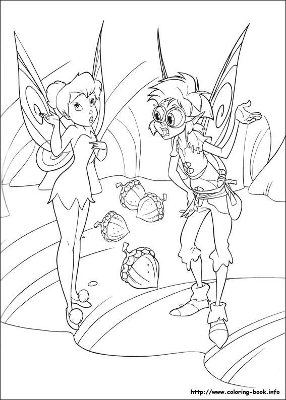 Tinkerbell coloring picture