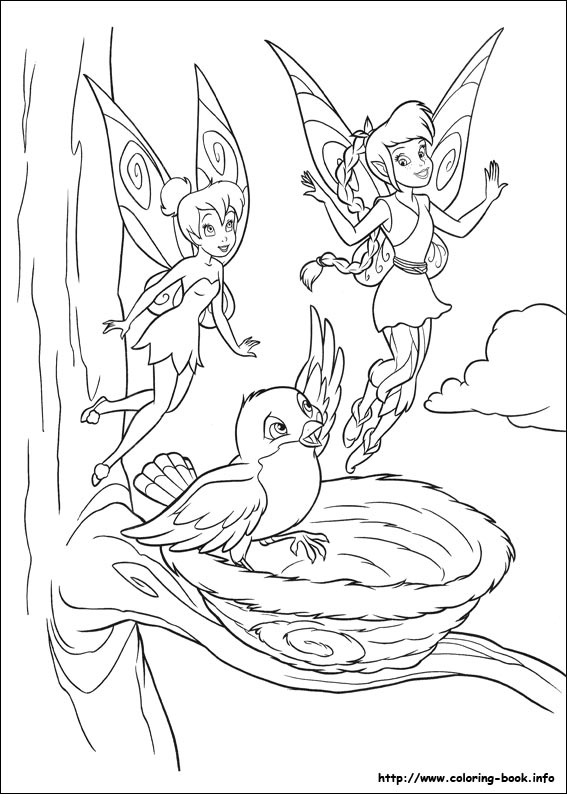 Tinkerbell coloring picture