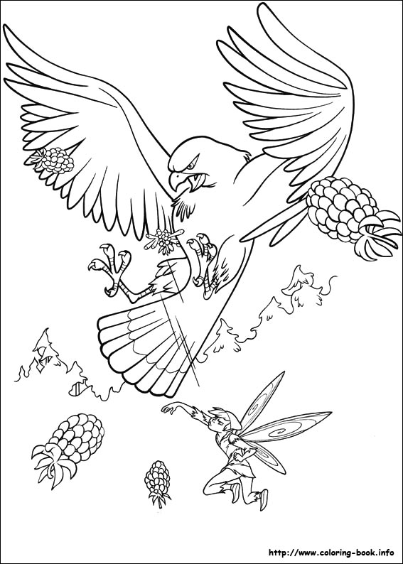 Tinkerbell coloring picture