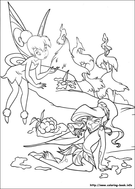 Tinkerbell coloring picture