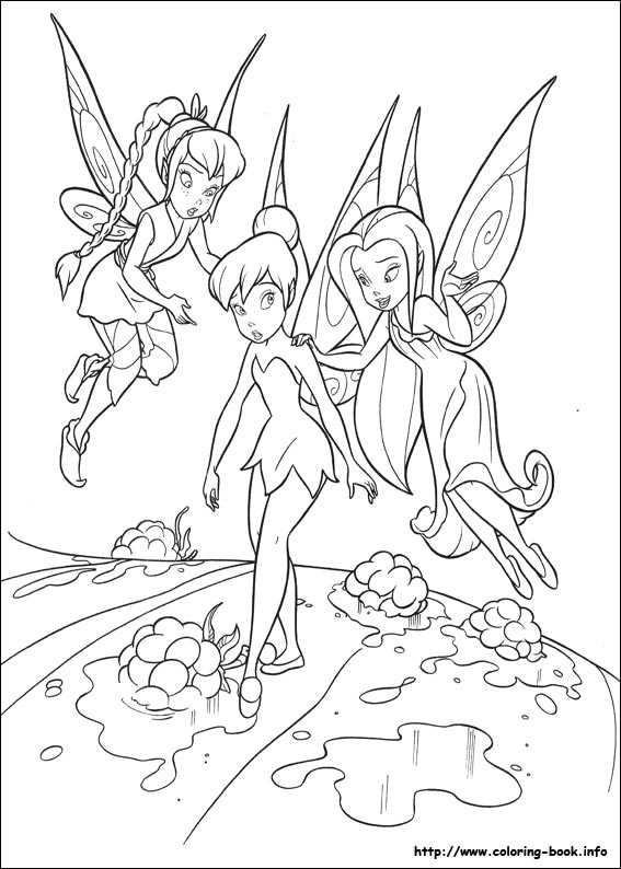 Tinkerbell coloring picture