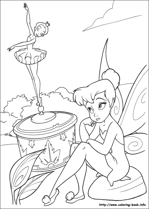 Tinkerbell coloring picture