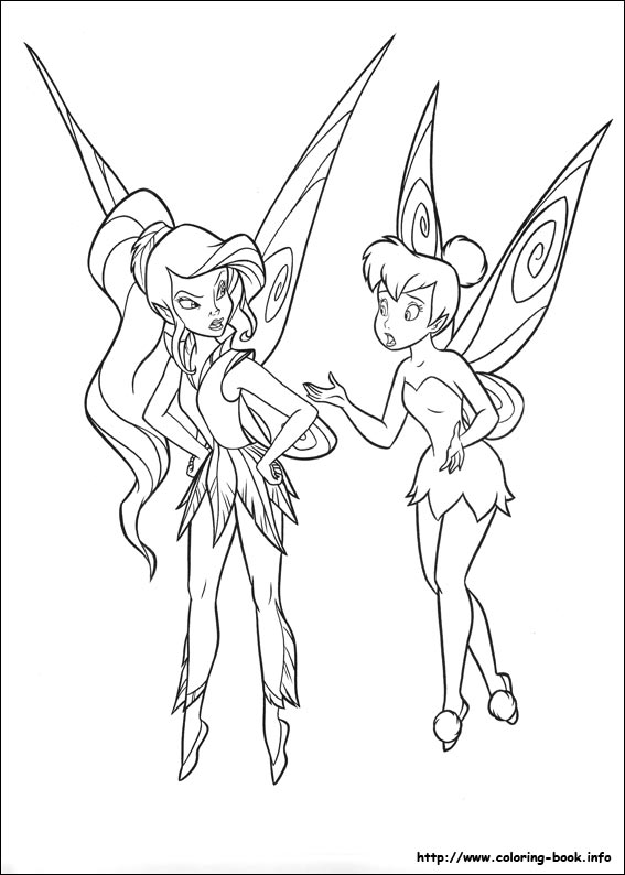 Tinkerbell coloring picture