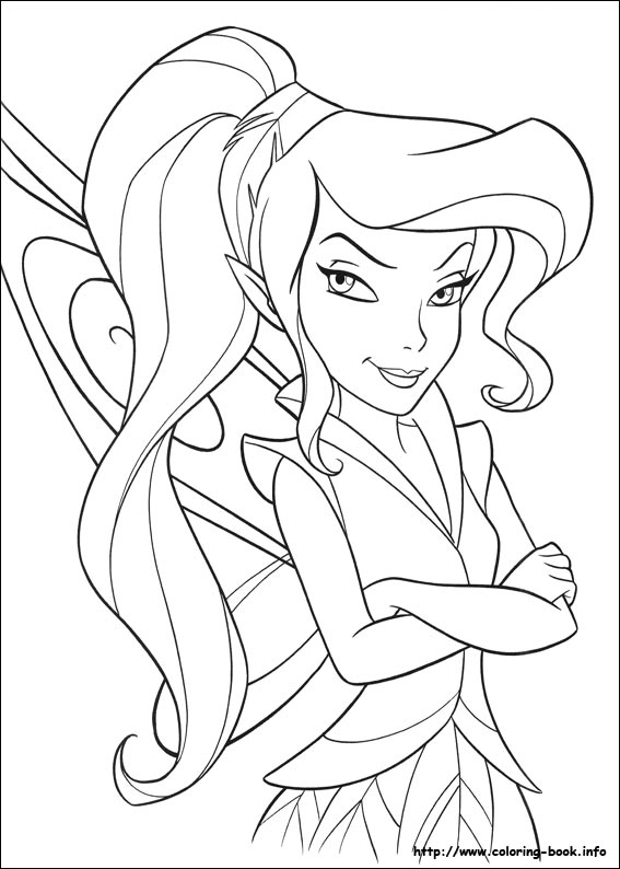 Tinkerbell coloring picture