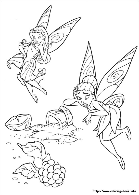 Tinkerbell coloring picture