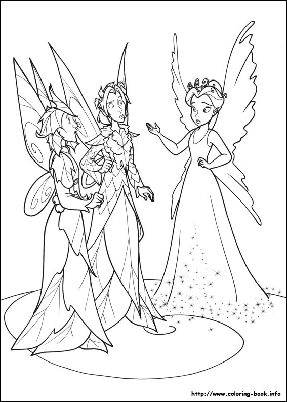 Tinkerbell coloring picture