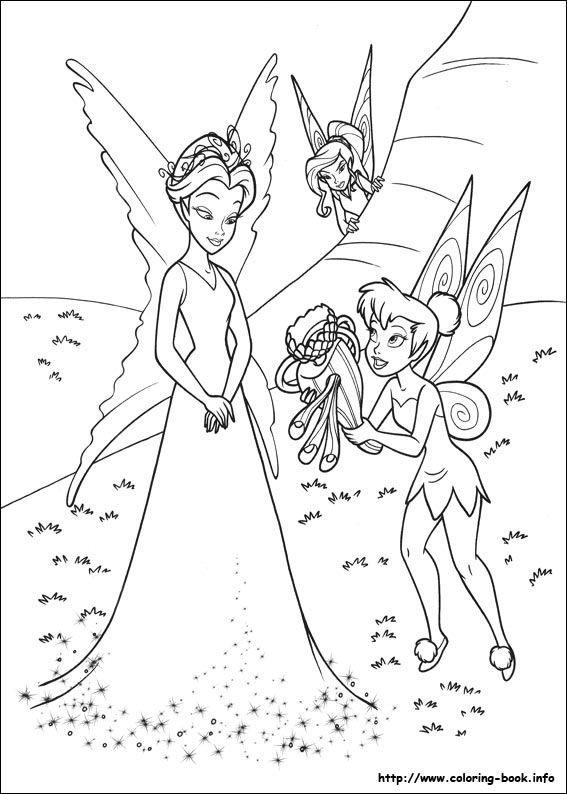 Tinkerbell coloring picture