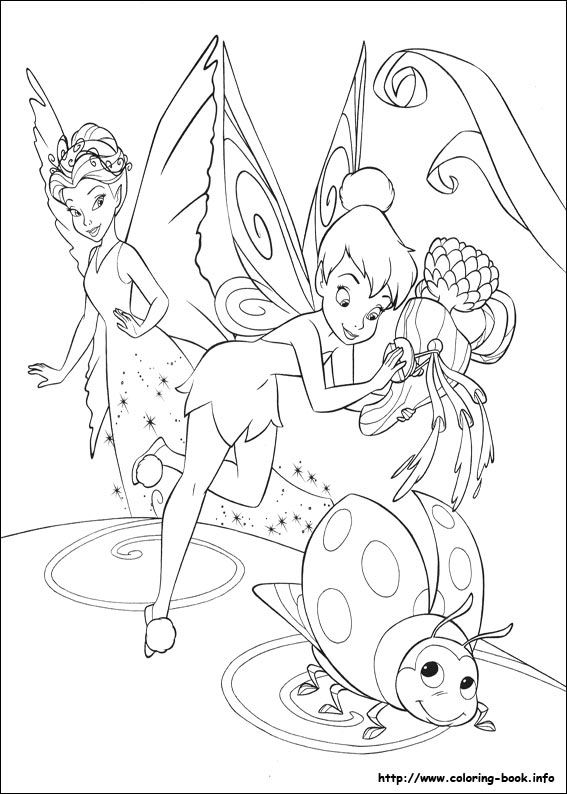 Tinkerbell coloring picture